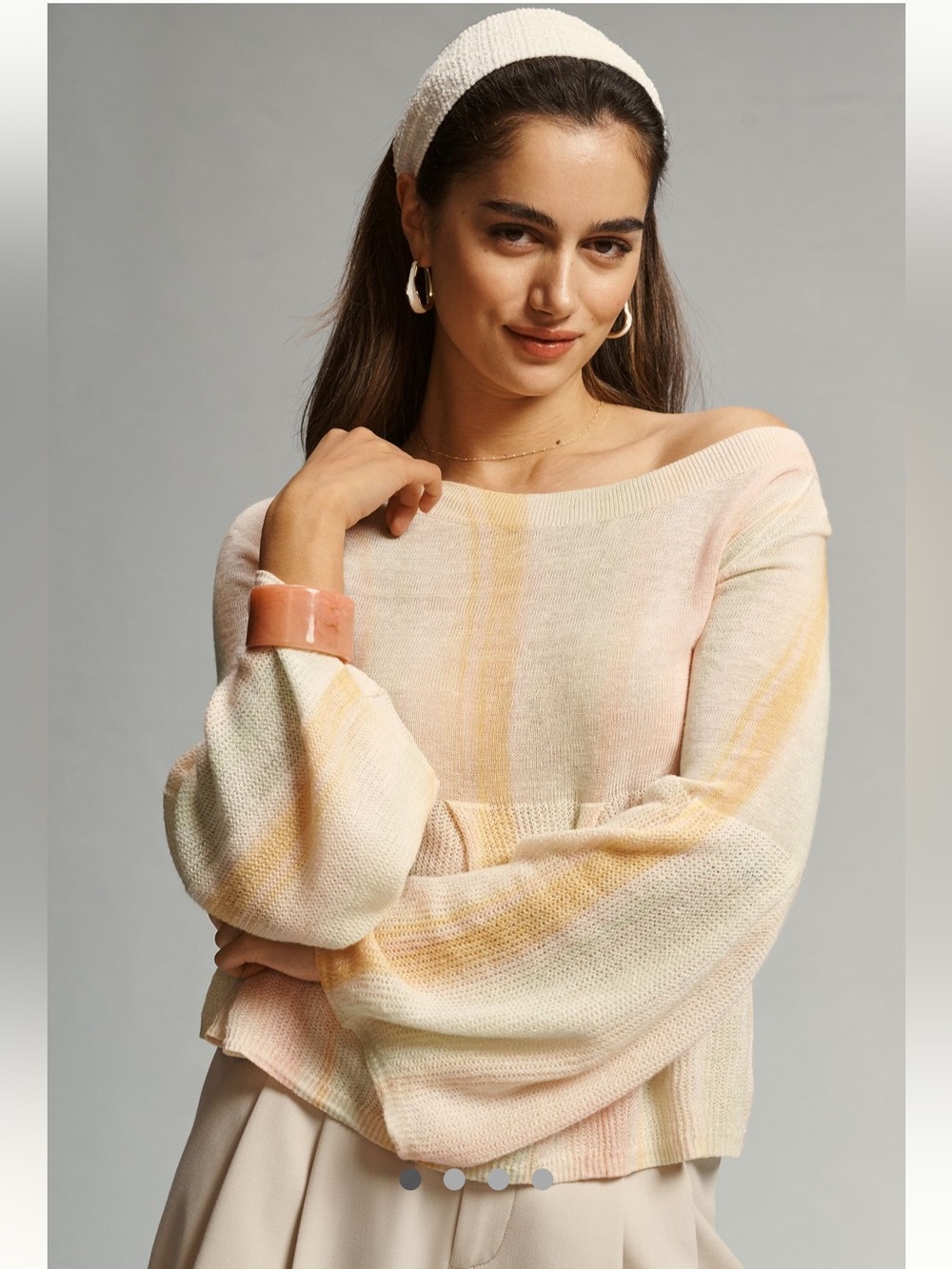 By Anthropologie Bell-Sleeve
Babydoll Sweater, S